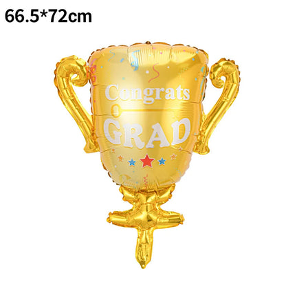 Graduation Party Balloon Owl Helium Globe Foil Balloon Congrats Grad School Celebrations 2024 Party Decorations Globos Ballons