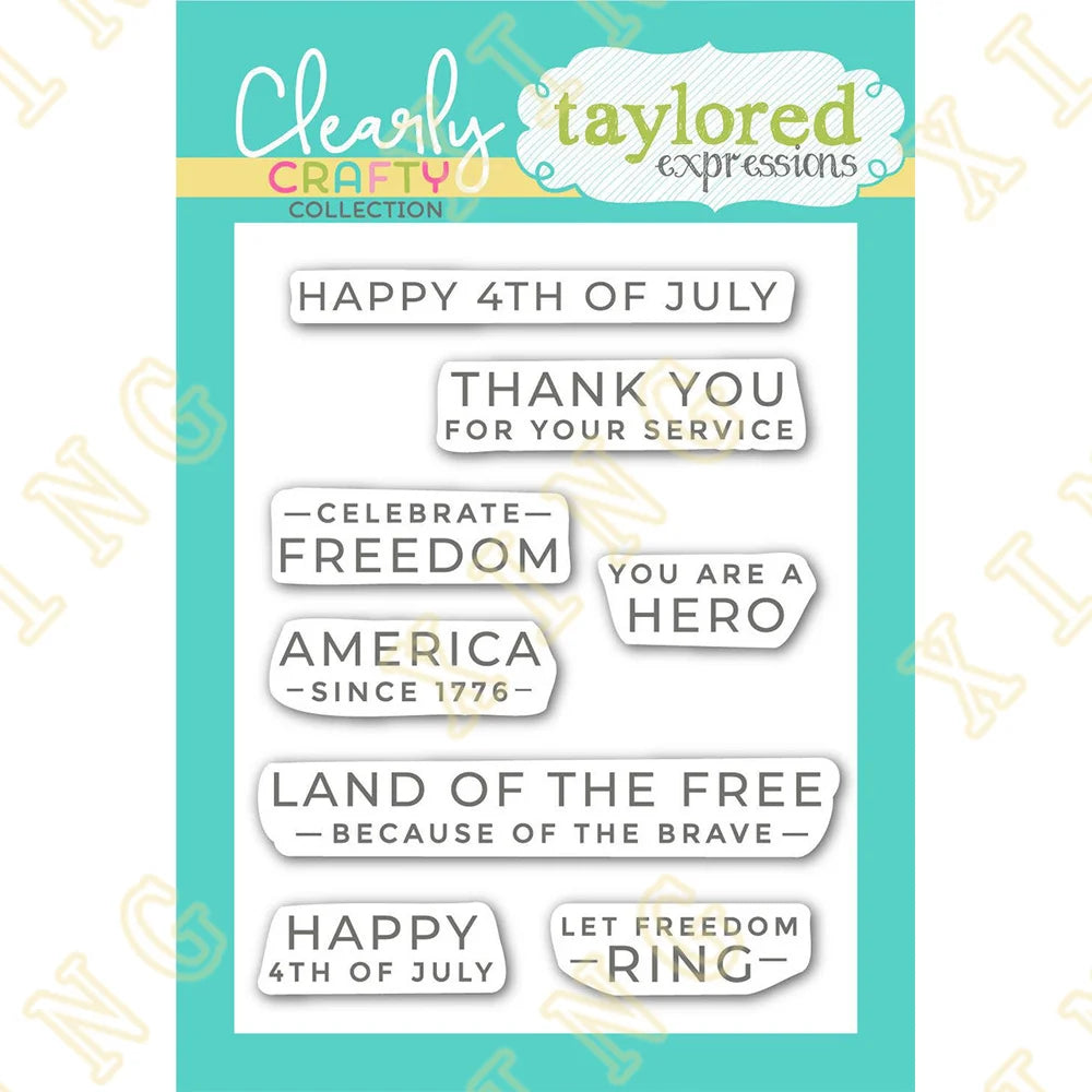 Since 1776 Happy 4th of July New Cutting Dies And Stamps Scrapbook Diary Decoration Stencil Embossing Template DIY Greeting Card