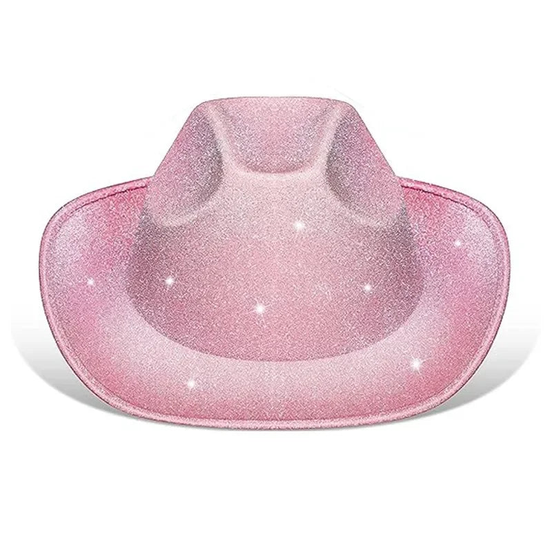 Pink Cowboy Hat Bachelorette Party 3pcs/Set Decoration Western Cowboy Hat Happy Hen Party Decor Girls Birthday Party Photo Props