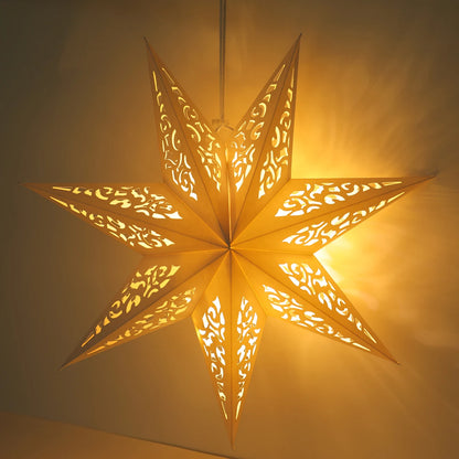Hollow Star Hanging Pendants Ramadan Decorations 2025 for Home Ramadan Islamic Muslim Party Gifts Eid Mubarak Home Decorations