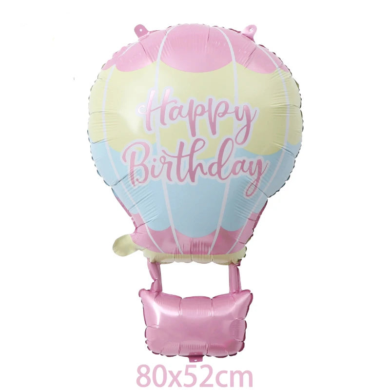 6pcs Ice Cream Candy Cake Dessert Shape Cartoon Helium Balloon Girls Summer Birthday Party Candy Bar Decorations Kids Toy Balls