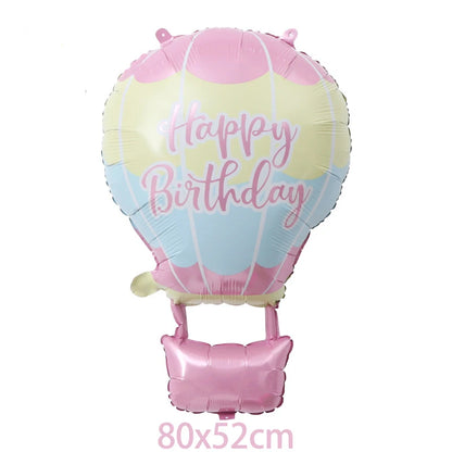 6pcs Ice Cream Candy Cake Dessert Shape Cartoon Helium Balloon Girls Summer Birthday Party Candy Bar Decorations Kids Toy Balls