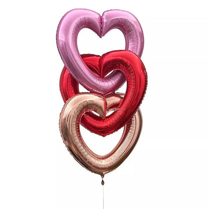 Love Heart Aluminum Film Balloon Peach Heart Foil Balloon Wedding Room Decor Bride To Be Photobooth Props Baloon Bridal Shower