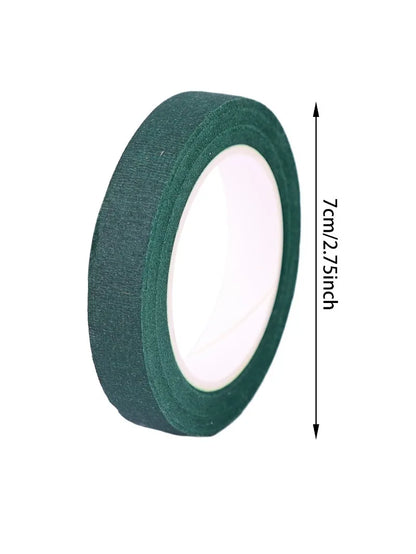 10/1Rolls Green Bouquet Floral Tapes Self-adhesive Stamen Wrapping Paper Tape DIY Flowers Decor for Florist Wedding Party Props