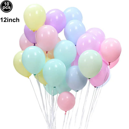 Unicorn Party Decoration Happy Birthday Banner Girl Unicorn Paper Mask Macaron Balloon Rainbow Unicorn Party Best Choice