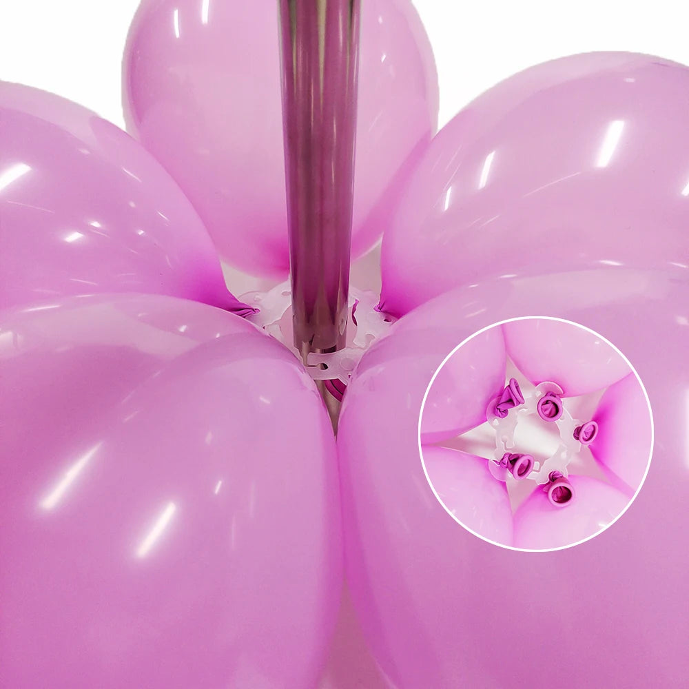 50pcs Balloon Arch Clip Wedding Balloons Balloon Arch Folder Accessories Balloon Rings Buckle Plastic Flower Buckle