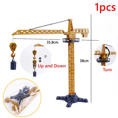 Excavator Car Crane Tractor Birthday Cake Topper Construction Party Decor Boy Kid Baby Shower 1st Birthday Party Cake Baking Kit