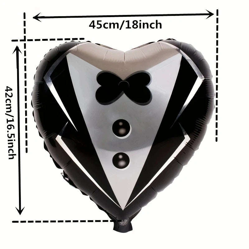 2PCS Couple Balloon Wedding Decoration Foil Balloons Romantic Wedding Dress Balloon