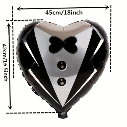 2PCS Couple Balloon Wedding Decoration Foil Balloons Romantic Wedding Dress Balloon