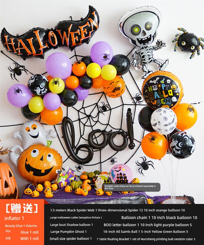 Background Wall Decoration Pumpkin Lamp Children Props Balloon