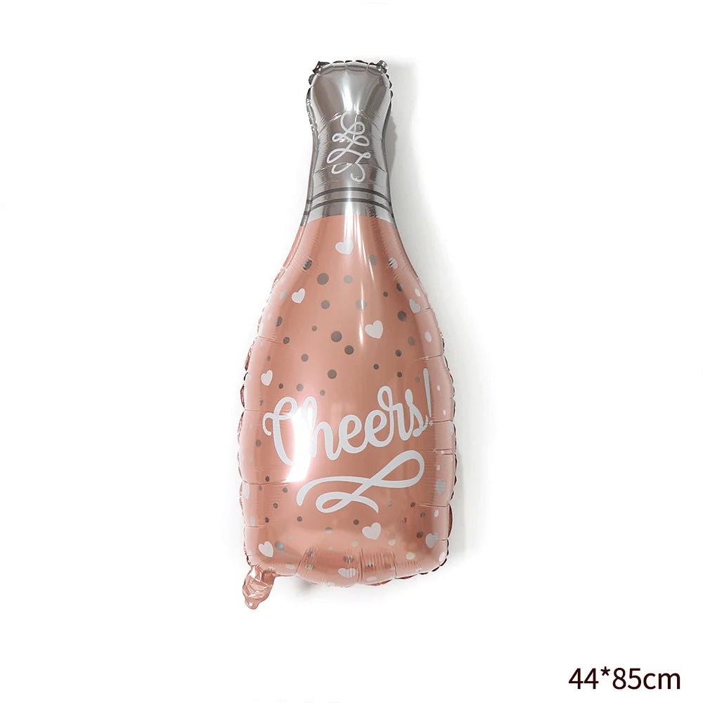 Sexy Lingerie Aluminum Foil Balloon Bachelorette Party Whiskey Red Lips High Heel Adult Party Bride Wedding Hen Night Decoration