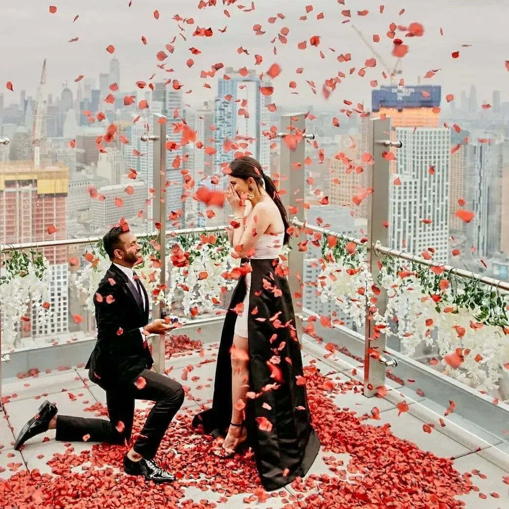 Lots Artificial Fake Rose Petals Red Roses Petal Flower Simulation Silk Petals for Valentine's Day Wedding Party Christmas Decor