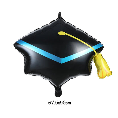Graduation  Gold Silver Black Balloon Congratulation Graduation High School Graduation Party Decoration Supplies