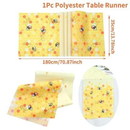 Bumble Bee Party Decorations Party Disposable Plates Napkins Cups Bee Gender Reveal Supplies Bee Birthday Baby Shower Decoration