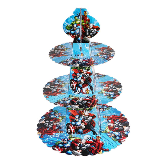 Avengers Superhero Birthday Party Decoration Balloon Cake Plate Paper Cup Box Gift Bag Background Banner 10 People Tableware Set