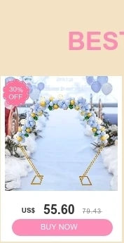 10Pcs/4Pcs Metal Golden Rectangular Frame Backdrop Wedding Rack Arch For Birthday Party Backdrop Wedding DLY Decor