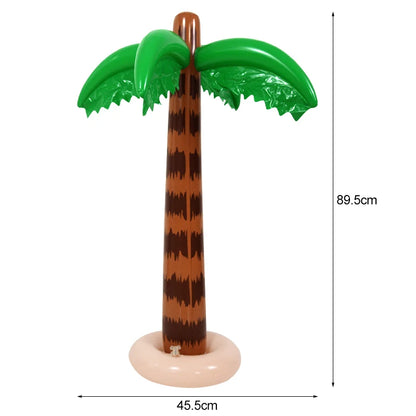 Hawaiian Party Decoration Palm Tree PVC Inflatale Toy Tropical Bird Ball Balloons Luau Summer Beach Birthday Party Supplies