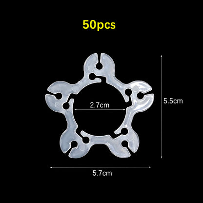 50pcs Balloon Arch Clip Wedding Balloons Balloon Arch Folder Accessories Balloon Rings Buckle Plastic Flower Buckle