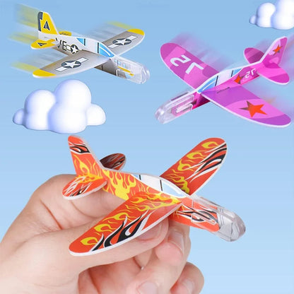 Airplane Party Decoration 12Inch Blue White Latex Balloons Big Plane Foil Cloud Balloon Set for Kids Boys Aviator Theme Birthday