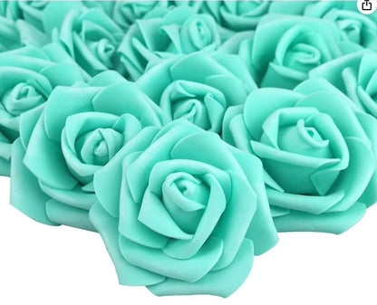 10/20/50Pcs Artificial Foam Rose Flowers PE Fake Flower for Home Room Dceor Wedding Party Halloween Thanksgiving Christmas Decor