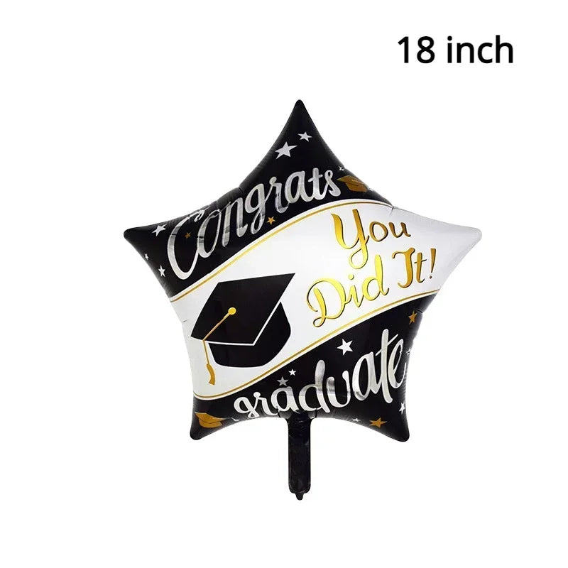 Graduation Party Balloon Owl Helium Globe Foil Balloon Congrats Grad School Celebrations 2024 Party Decorations Globos Ballons