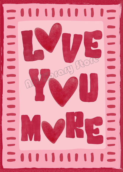 Retro Cute Pink Cherries Bow Heart Lollipop Love Valentine Illustration Poster Canvas Painting Wall Pictures Modern Home Decor