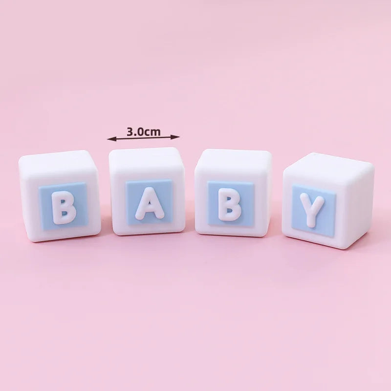 New 3D Pink Blue Bear Cake Topper Cute Mini Bear Doll Cake Decoration Boy Girl Birthday Party Gender Reveal Baby Shower Supplies