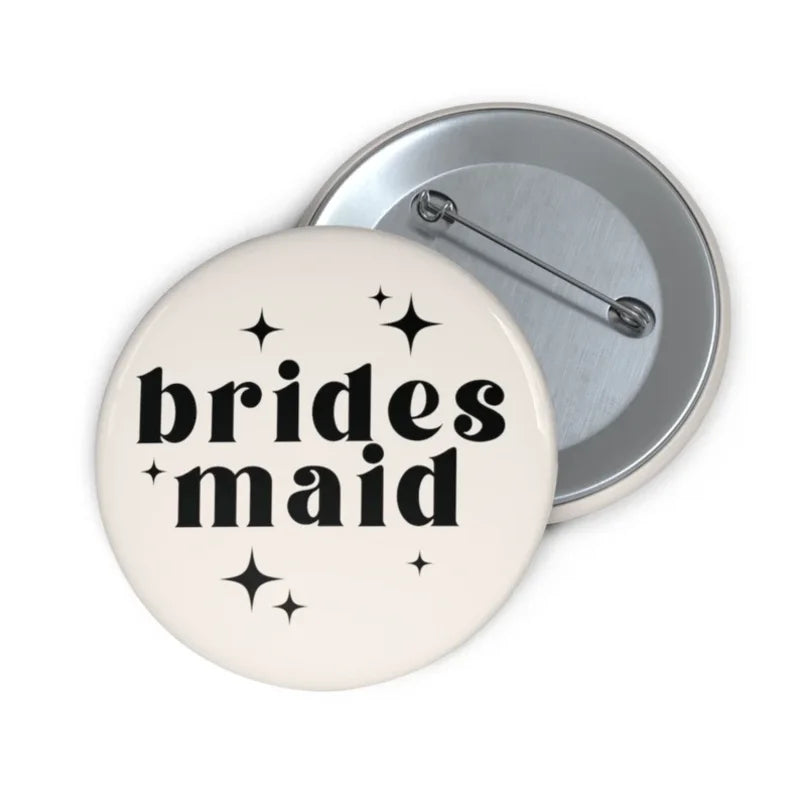 Bridesmaids Buttons for Bachelorette Party Retro Maid of Honor Buttons Trendy Bachelorette Party Pins supplies bride to be gift