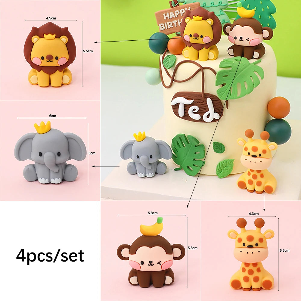 Jungle Birthday Party Decoration Jungle Safari Paper Plates Cups Napkins Disposable Tableware Tablecloths Kids Wild One Theme