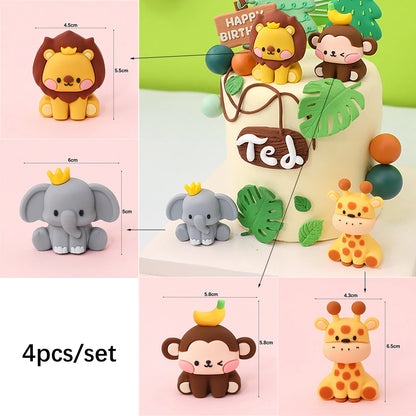 Jungle Birthday Party Decoration Jungle Safari Paper Plates Cups Napkins Disposable Tableware Tablecloths Kids Wild One Theme