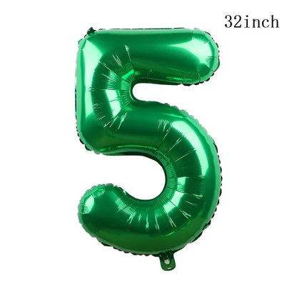 1set How Train Dragon Balloons No Teeth Toothlessing Green Eye Black Loong Party Decoration Happy Birthday Banner Cake Topper