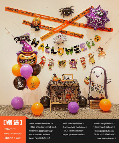 Background Wall Decoration Pumpkin Lamp Children Props Balloon