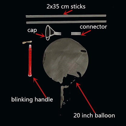 5/10/15/20Packs LED Light Up BoBo Balloons Colorful Handle 120cm Glow in the Dark Bobo Balloon Wedding Valentines Day Decoration