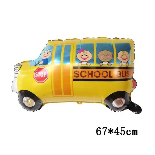 Crayon Box Pencil Foil Balloons School Bag Graduation Helium Balloon Learning Birthday Party Decor Start Back School Globos