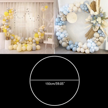 Round Balloon Arch Kit Holder Bow of Balloon Circle Wreath Balloon Stand Support Wedding Birthday Party Decor Baby Shower