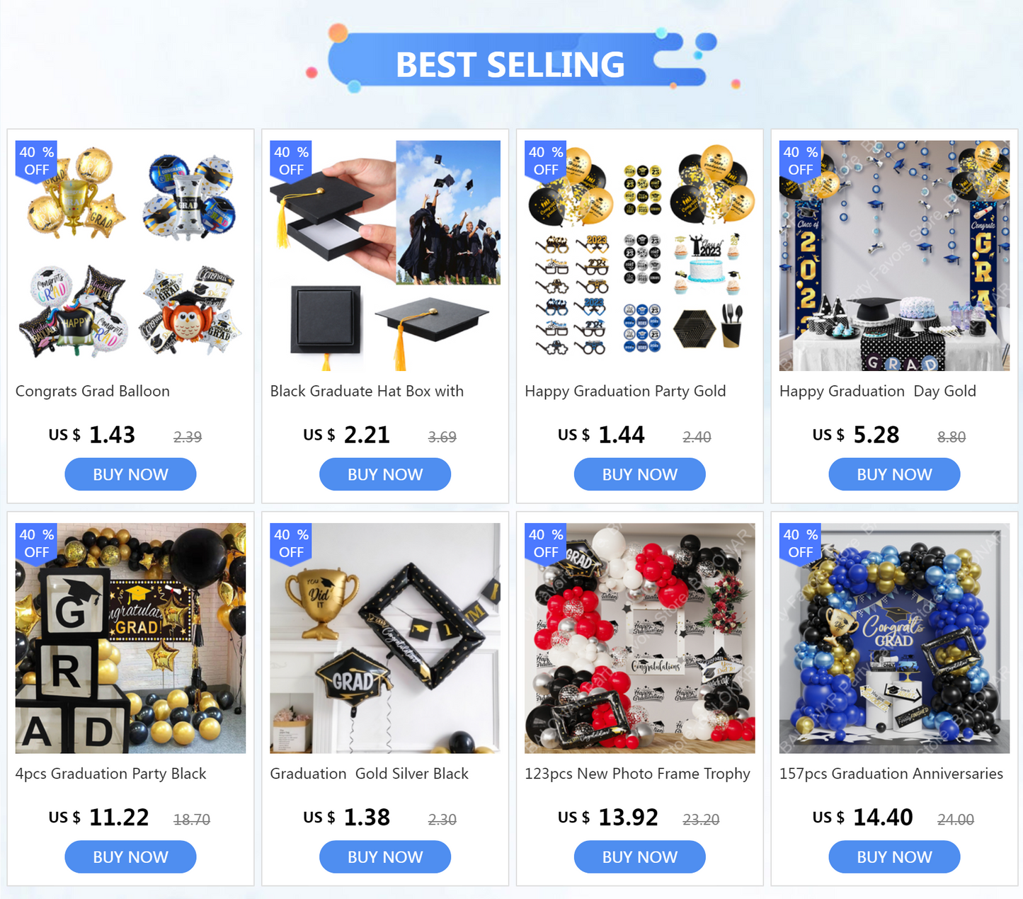 Graduation  Gold Silver Black Balloon Congratulation Graduation High School Graduation Party Decoration Supplies