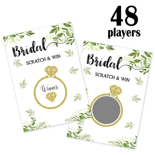 48Pcs/set Wedding Bride to be Game Card Bridal Shower Party Decoration Supplies Hen Party Decoration