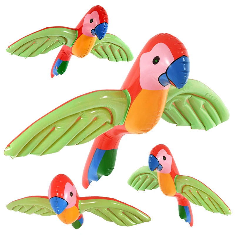 Hawaiian Party Decoration Palm Tree PVC Inflatale Toy Tropical Bird Ball Balloons Luau Summer Beach Birthday Party Supplies