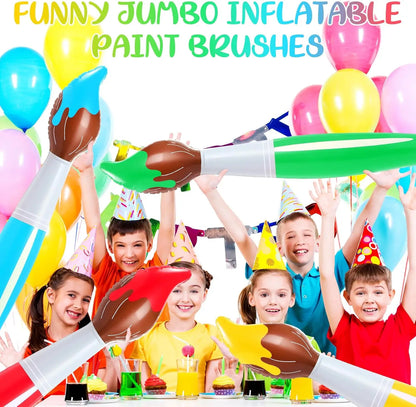 Giant Inflatable Paint Brush Balloon Large Blow up Art Paint Brushes for Back to School Graduation Party Decoration Classroom