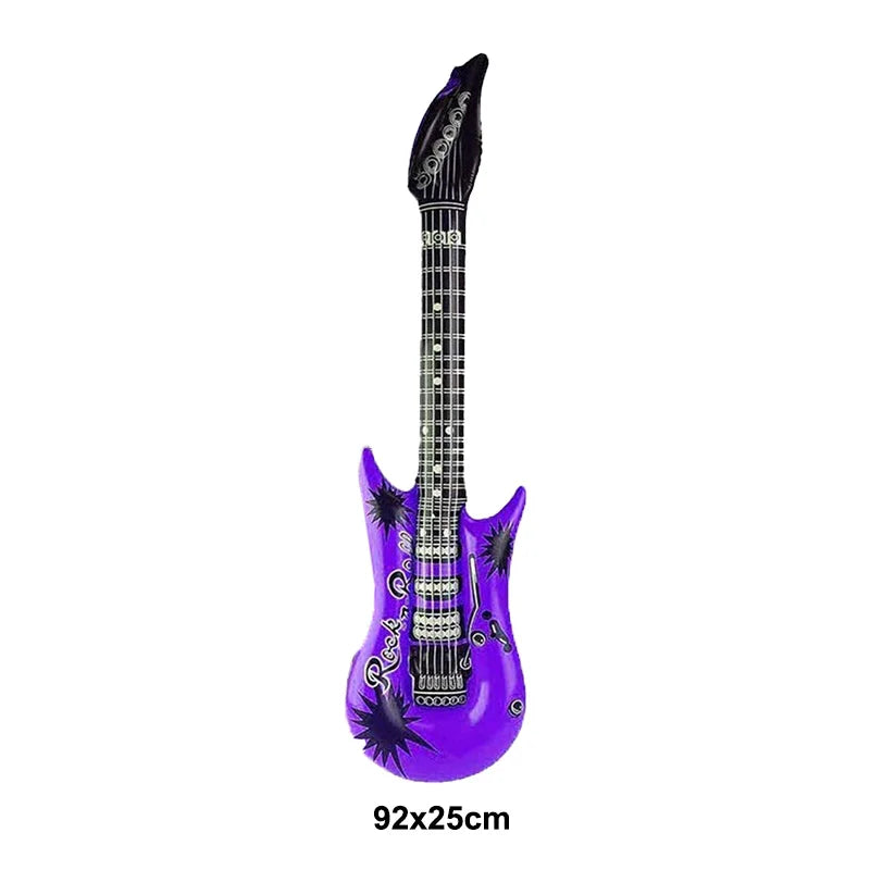 Inflatable Rock Star Toy Ballon Inflatable Party Props Balloons Guitar Saxophone Keyboard Piano Rock Toys Karaoke Party Decors