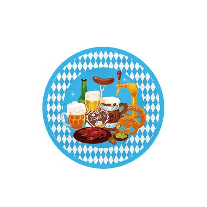 The Oktoberfest Theme Birthday Decorations Party Disposable Tableware Paper Napkins Cups Plates Tablecloths Straw