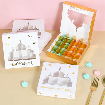 EID Mubarak Decor Candy Box Ramadan Decoration 2025 for kid Packaging Box Ramadan Kareem Islamic Muslim Party Eid Al Adha Gifts