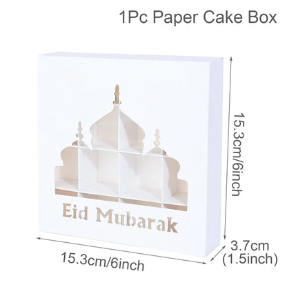 EID Mubarak Decor Candy Box Ramadan Decoration 2025 for kid Packaging Box Ramadan Kareem Islamic Muslim Party Eid Al Adha Gifts