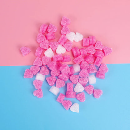 100pcs/lot Pink Heart Shaped Foam for Wedding Party Home Decoration Gift Box Filling Material Packing Wedding Flower Box Filler
