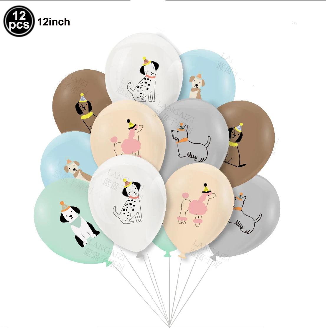 Dog Birthday Party Supplies Pet Dog Disposable Tableware Paper Plates Napkins Cups Puppy Birthday Party Baby Shower Decorations