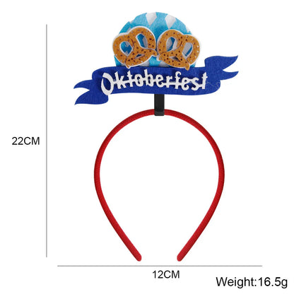 Munich beer headband photo props party decorations Love Oktoberfest headband buckle Makeup costume props christmas decoration
