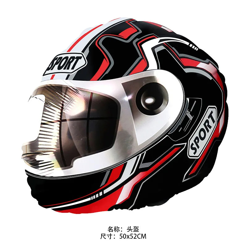 40Inch Checkered 1 2 3 4 5 6 Large Black White Number Balloon Motorcycle Racing Two Fast Race Car Birthday Party Supplies