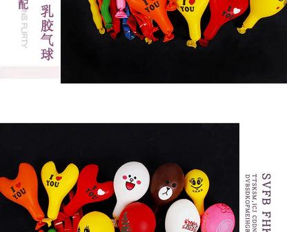 50/100pcs 3D Cartoon Balloons Special-Shape Birthday Party Decoration Helium Inflatable Balloons Animal Duck Rabbit Balloon