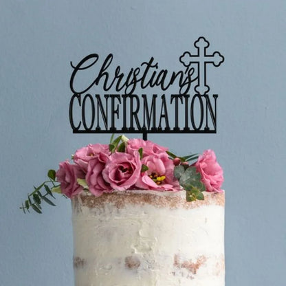 Gold Peace Dove Cross Cake Toppers Holy Communion Baptist Party Decorative Cake Insert for The First Communion Party Supplies