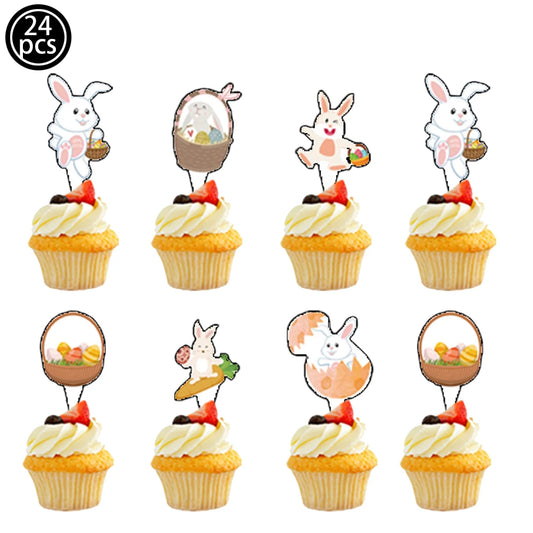 Easter Theme Disposable Tableware Easter Egg Pattern Paper Plates Cups Napkins Kids Happy Easter Party Decoration Supplies